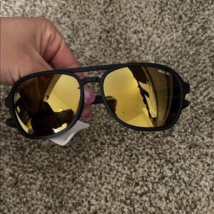 Aex Black and Gold Men's Sunglasses